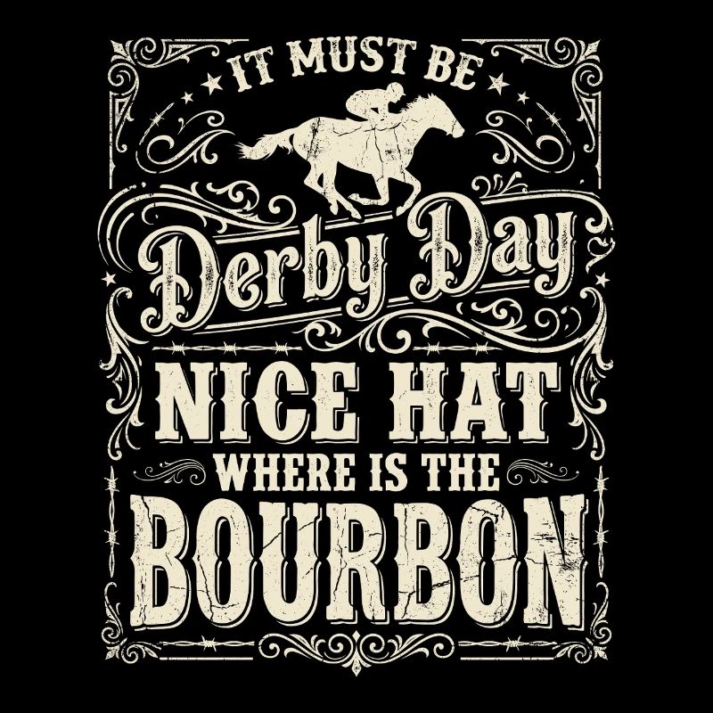 Conception de chapeaux bourbon pour le jour du Derby