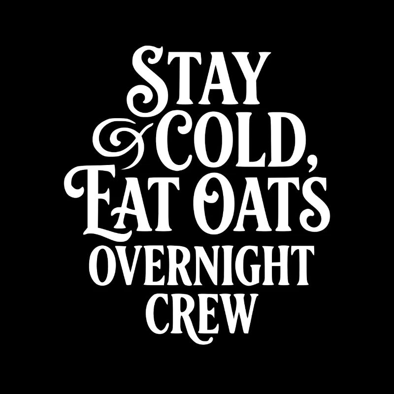 Overnight Oats Muesli Cereals Stay Cold Crew