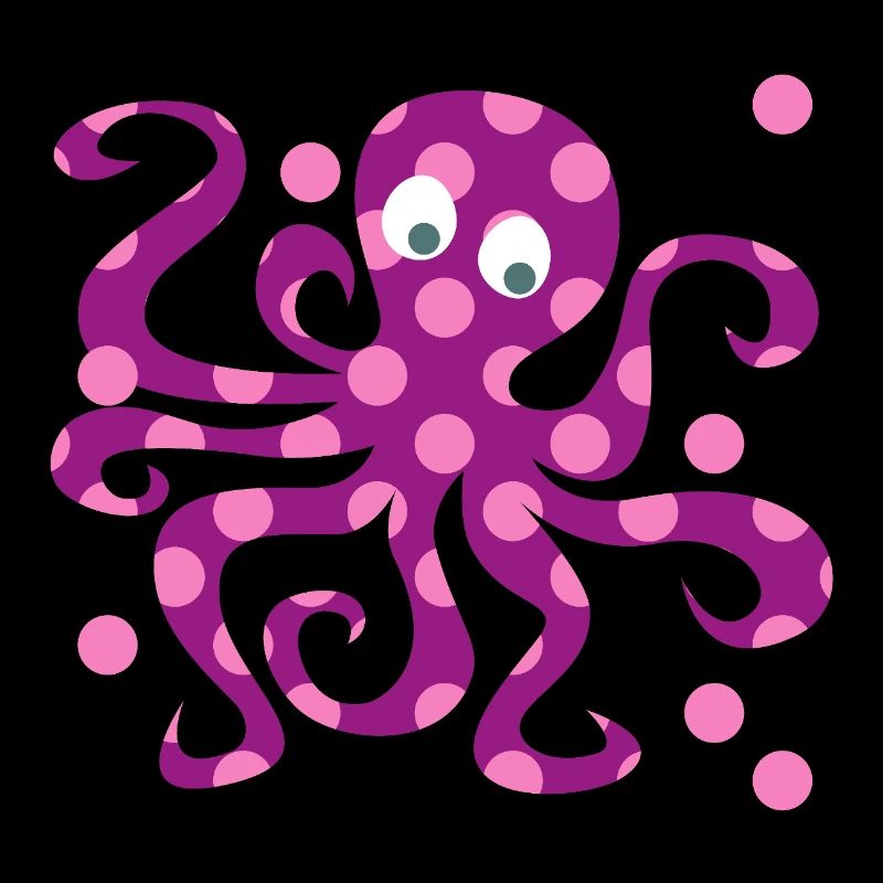 Octopus Dots Squid Pink Nursery