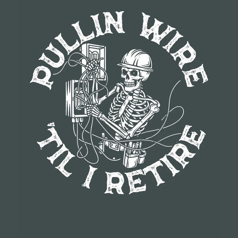 Skeleton Technique Wirework Electrician Pullin Wire