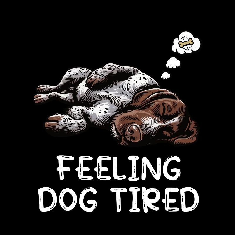 Feeling Dog Tired Deutsch Drahthaar drahthaar hund