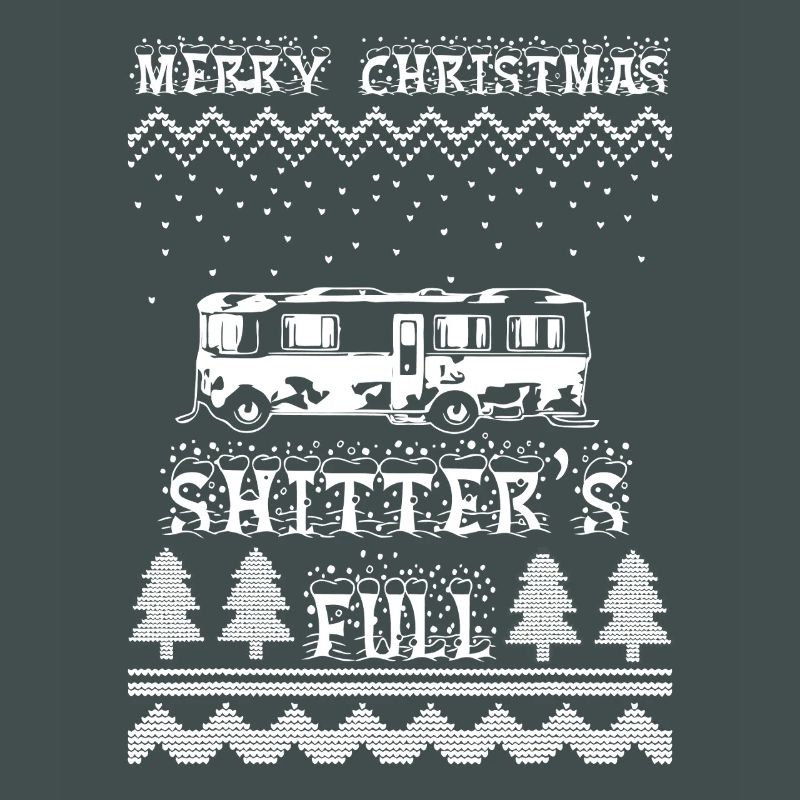 Retro Camper Winter-Strickszene