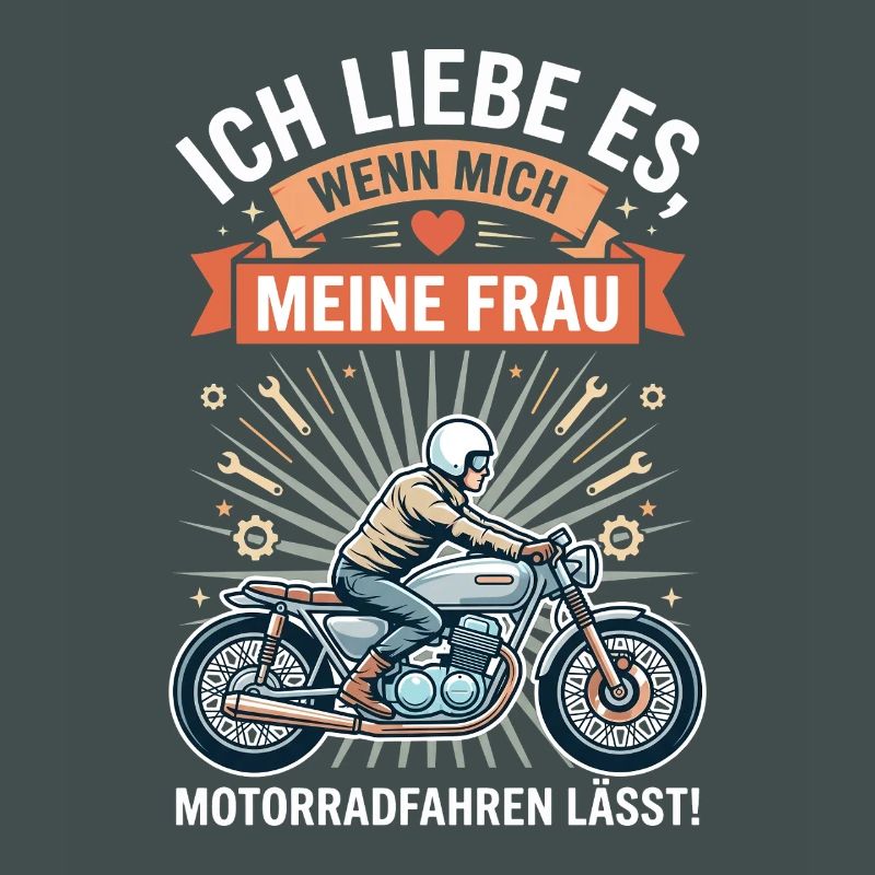 Motorradfahrer Ehemann Lustiger Spruch Biker