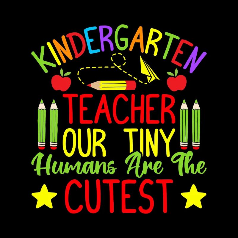 Enseignante de maternelle Tiny Humans Kindergarten la plus mignonne