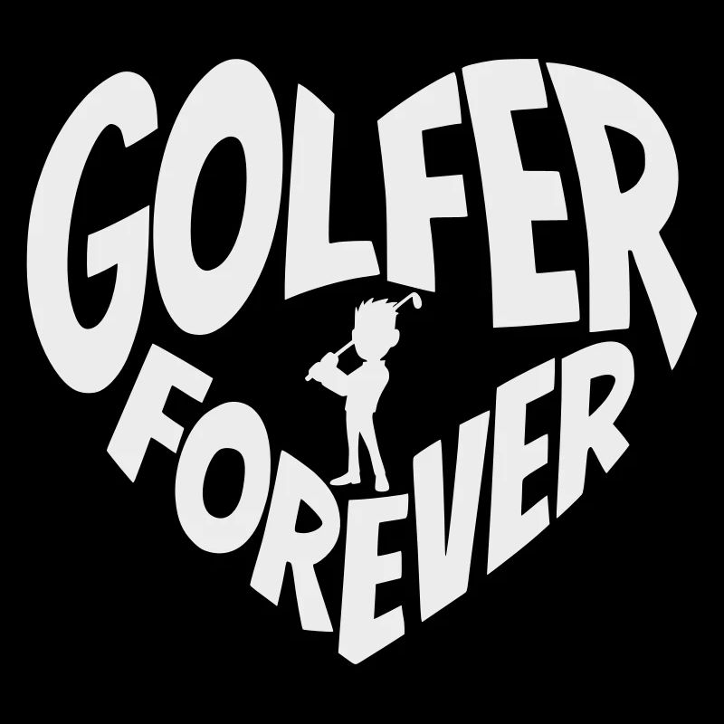 Golfeur Éternel Cœur avec Golfeur