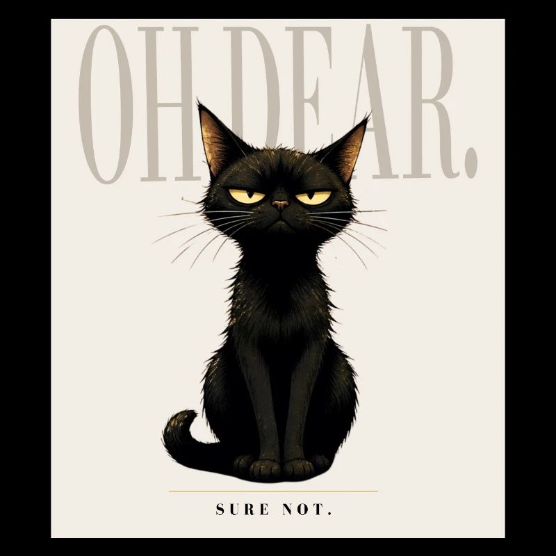 Disappointing. – Sarcastic Black Cat Design