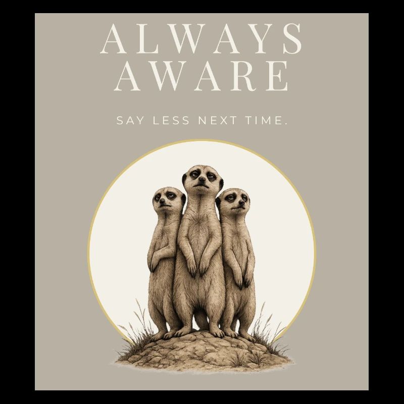 Always Aware Funny Meerkat