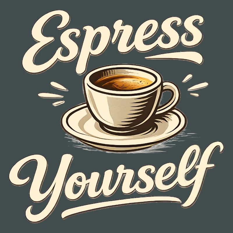 Espress Yourself - Kaffee Spruch Kaffeetasse Idee