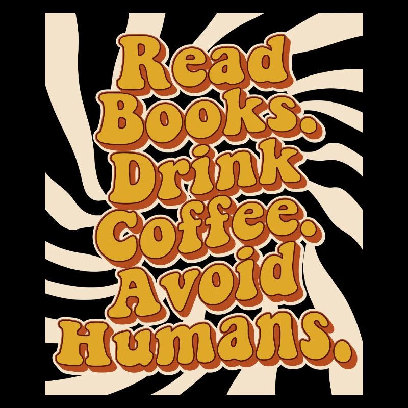 Introvertiert Leseratte Kaffee Bücher 