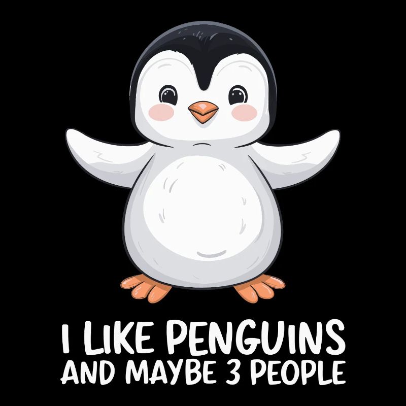 Pinguin Humor Spruch Ich Mag Pinguine
