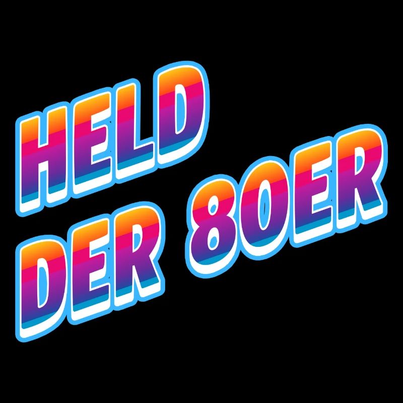 Held der 80er Neon-Retro