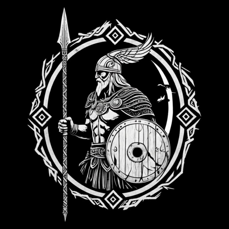 Shield Wall Warrior - Viking Norseman with Spear