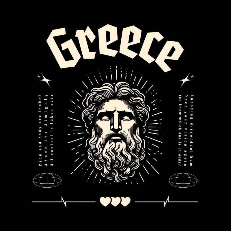 Greece Ancient God Portrait