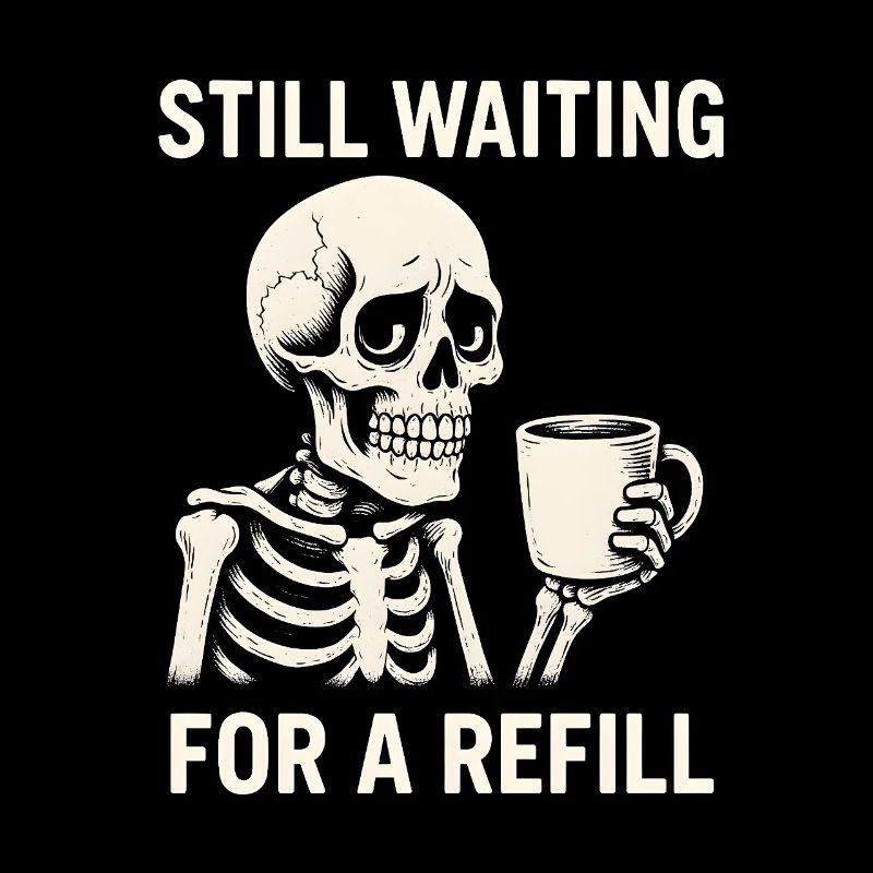 Skeleton Waiting For Refill