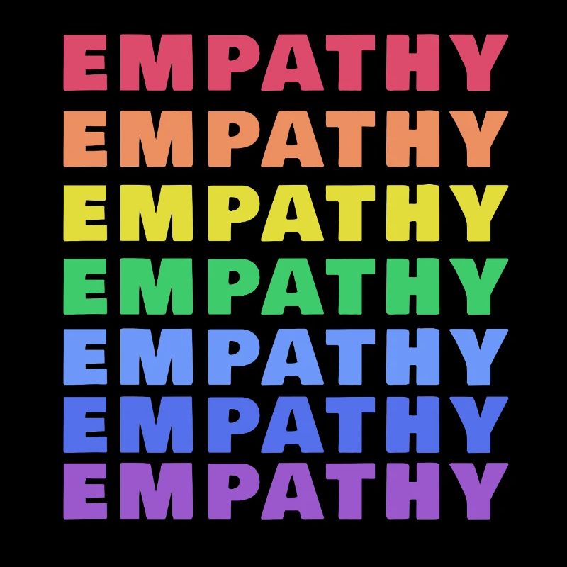 Empathie (Empathy) im Regenbogen Stil