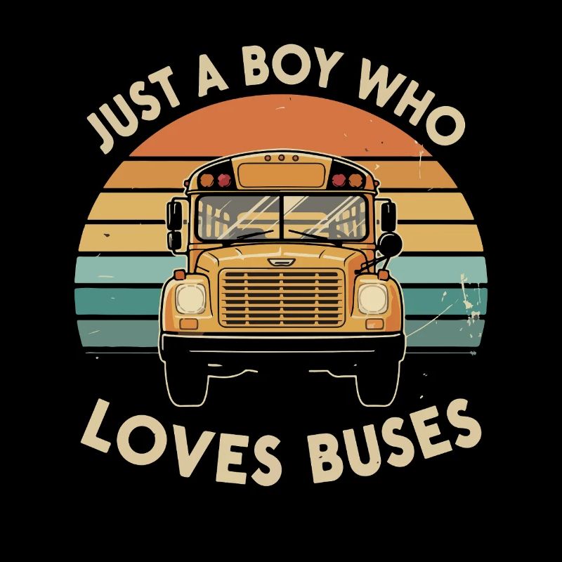 Nur ein Junge liebt Busse