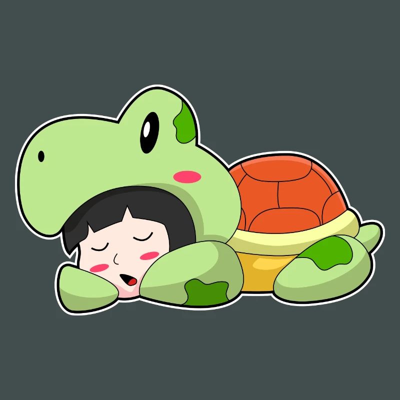 Turtle sleeping