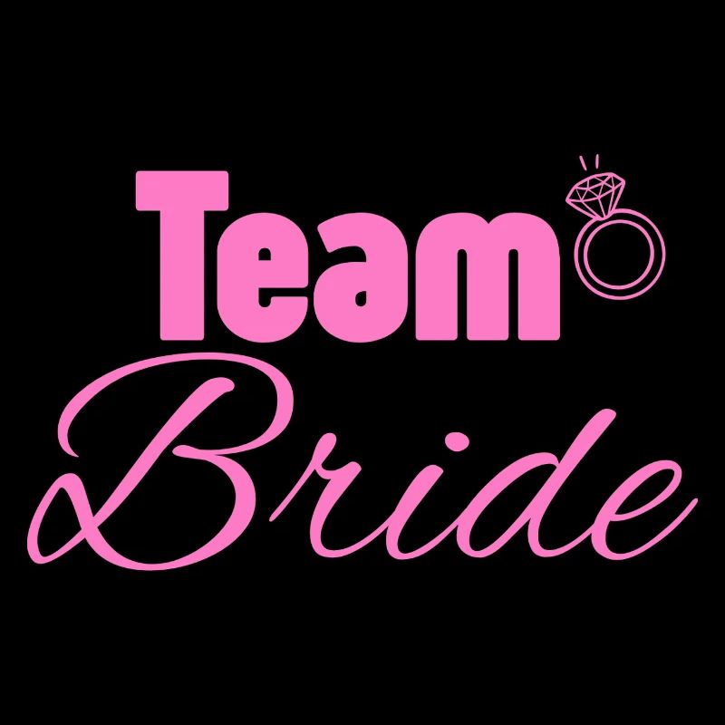 Team Bride: Pink Ring Logo