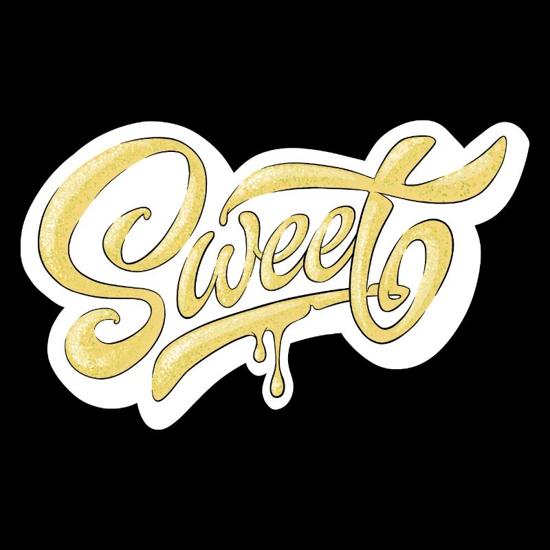 Süßes Schrift-Typografie-Design