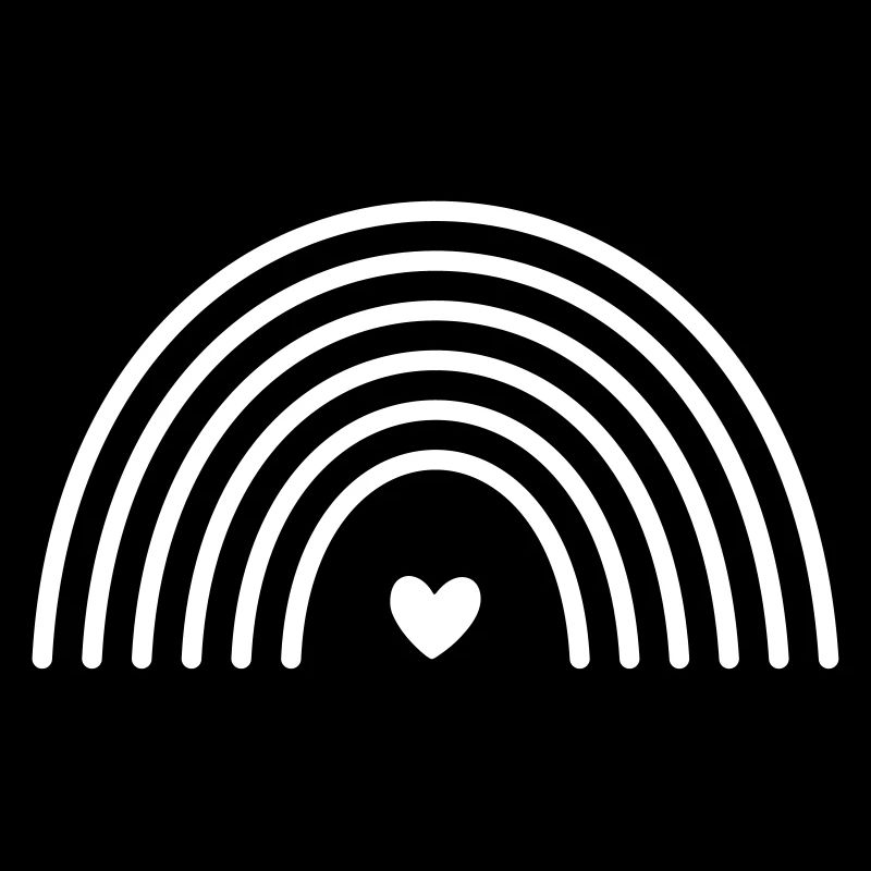 Regenbogen Herz Symbol