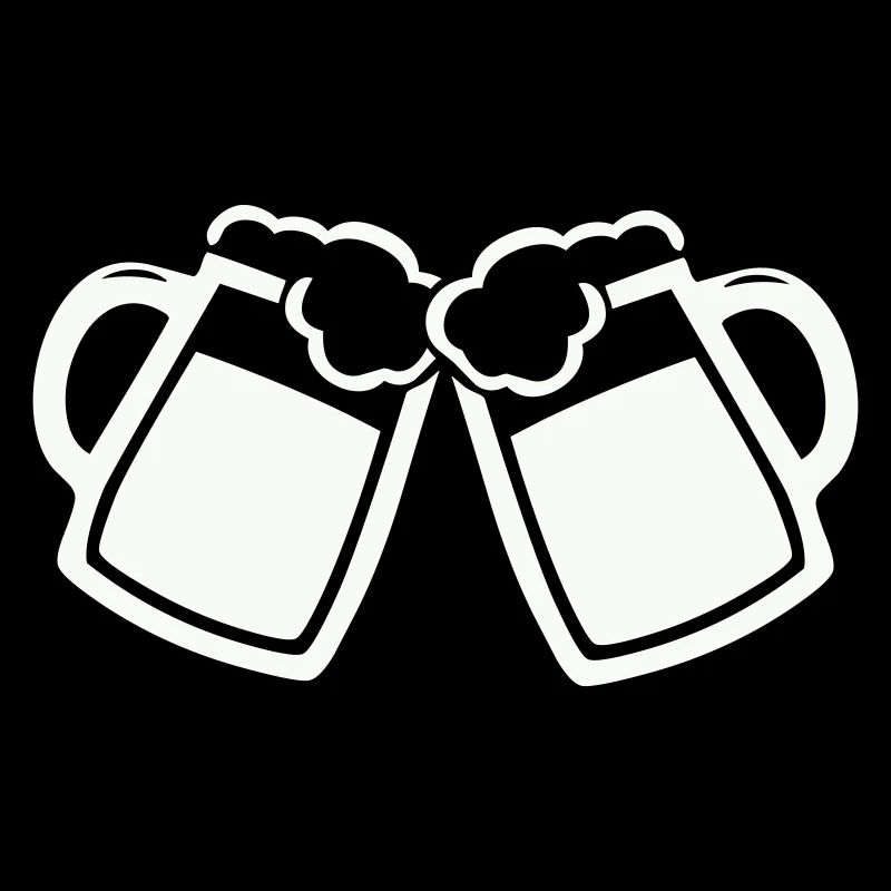 Toast moment: Two beer mugs