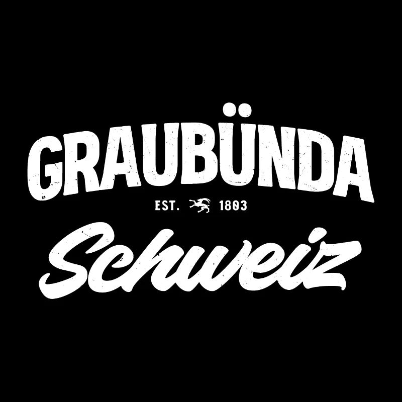 Graubünden Schweiz Vintage Logo