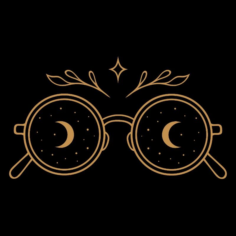 Witchy Glasses with Moons - Midsummer Magic