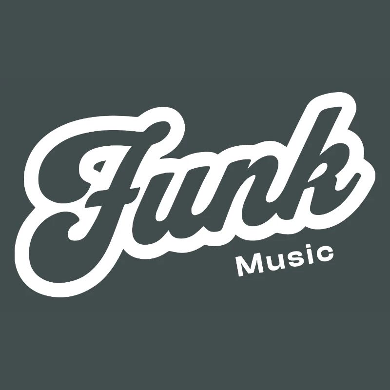 Funk Music Retro Script Logo