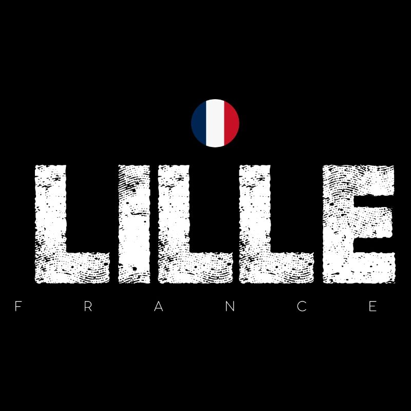 Lille Frankreich Distressed Typografie