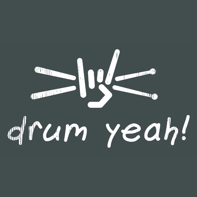 Drum Yeah! Energetic Drum Pattern Illustration