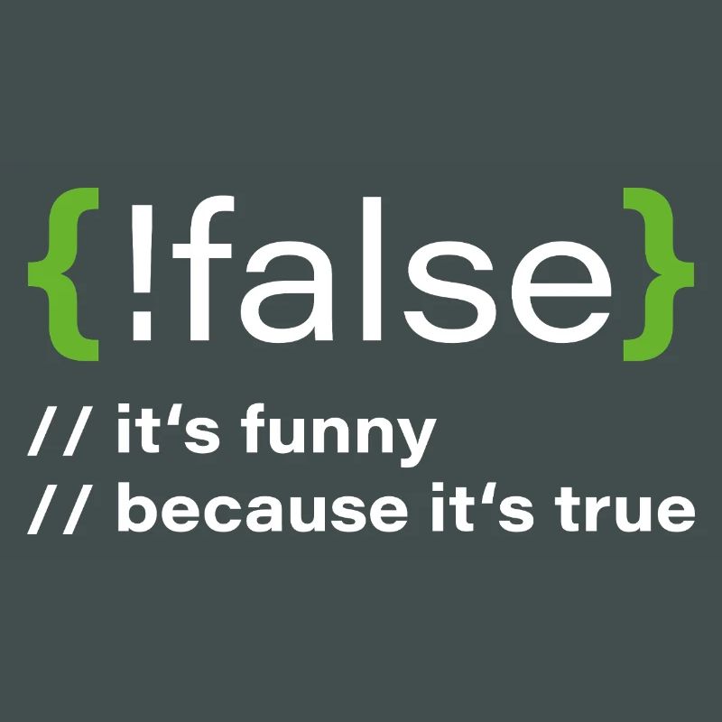 false – Un programmeur drôle dit