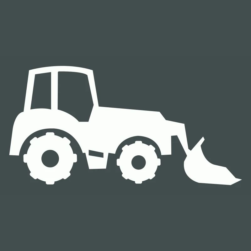 Traktor Silhouette Frontlader