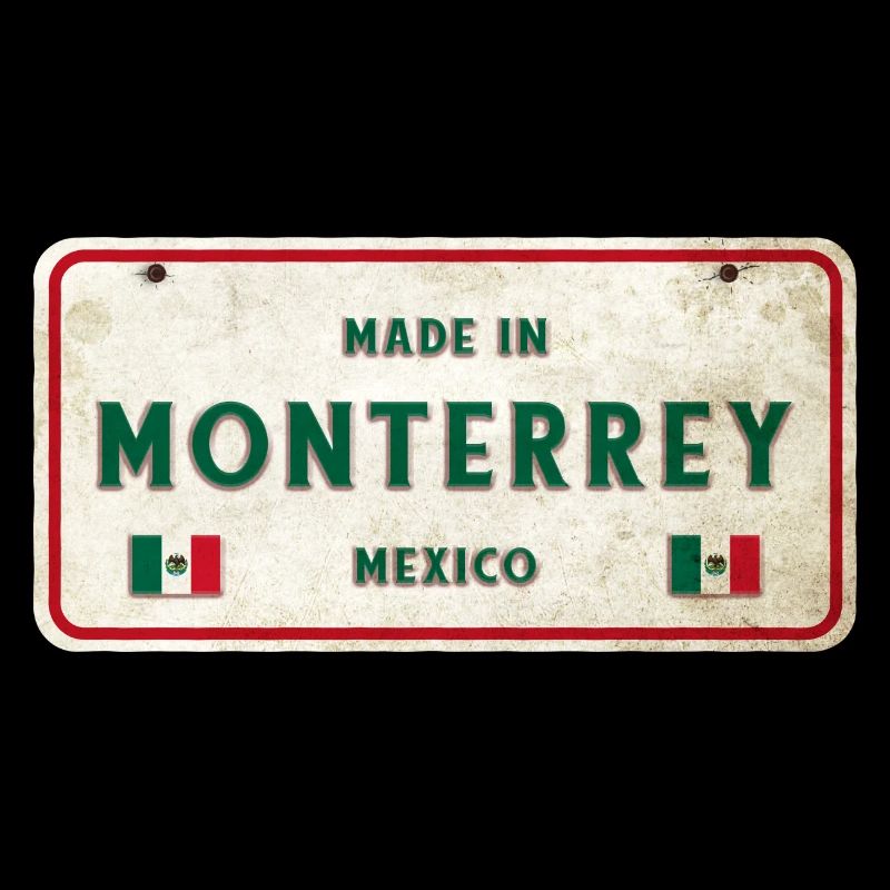 Monterrey Mexiko Vintage Schild Design