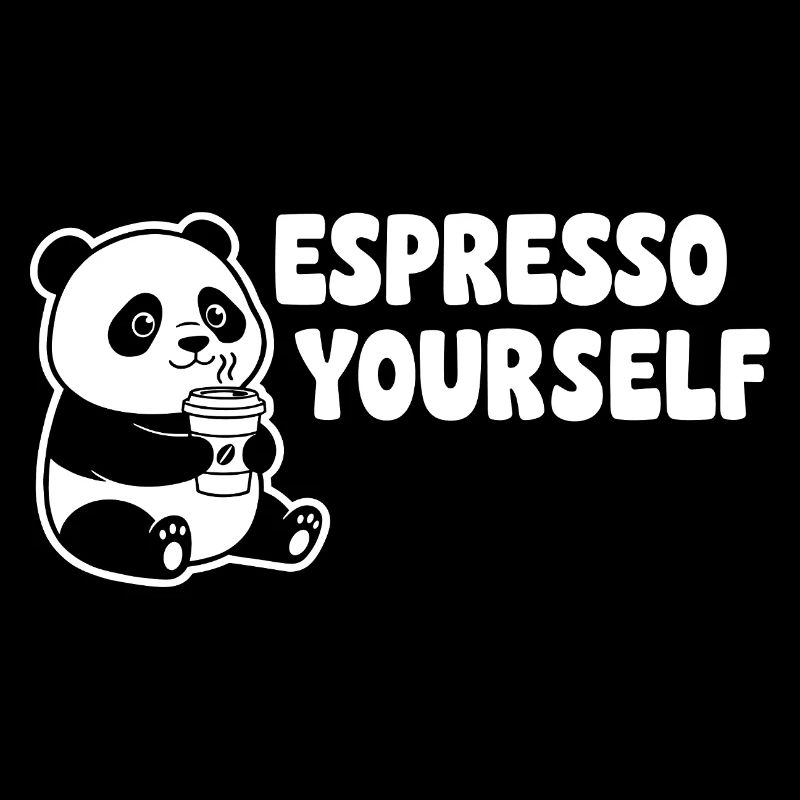 Panda Espresso Yourself Motiv