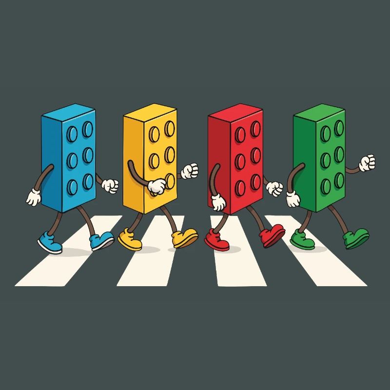 Zebra Made Of Bricks Creative Block Builder