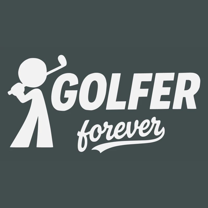 Golf, Golfer Forever Silhouette