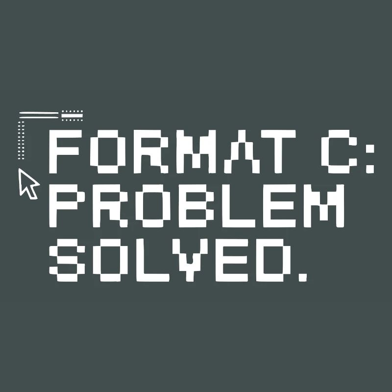 Format c: problem solved.