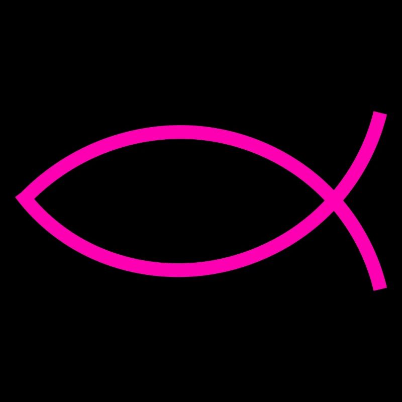 Jesus fish pink ichthys fish fish fish