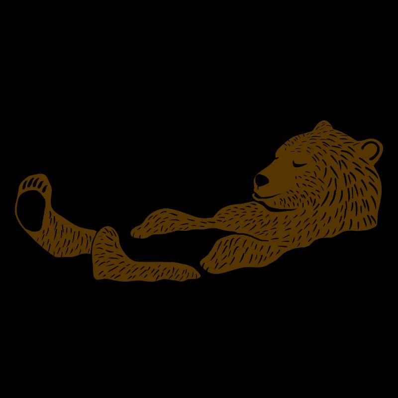 Lion Relaxation Silhouette Design
