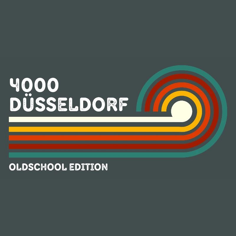 Düsseldorf Retro Shirt 4000 Postal Code