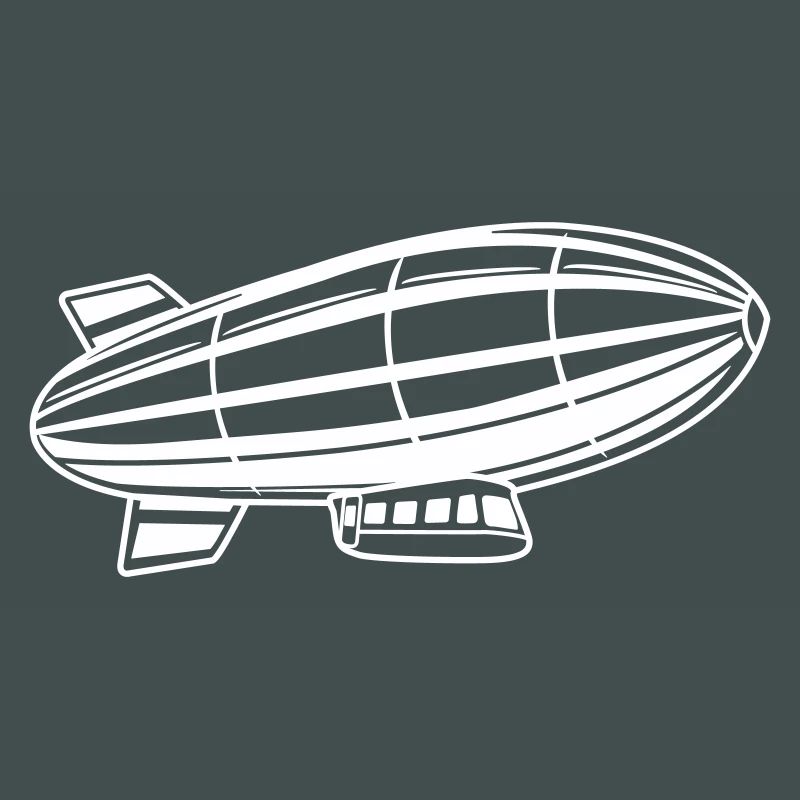 Luftschiff Silhouette Zeppelin