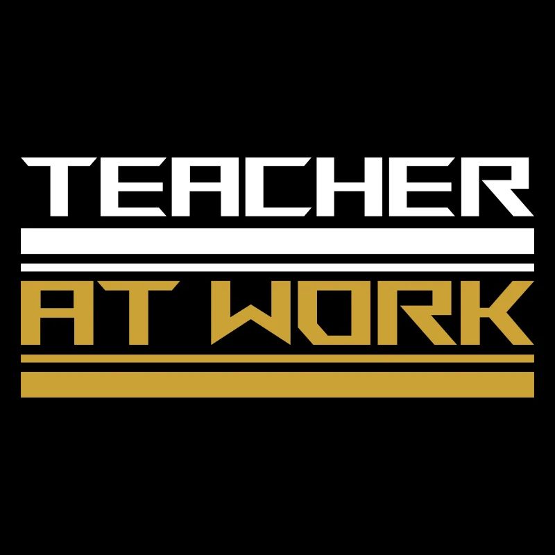 Teacher at work white