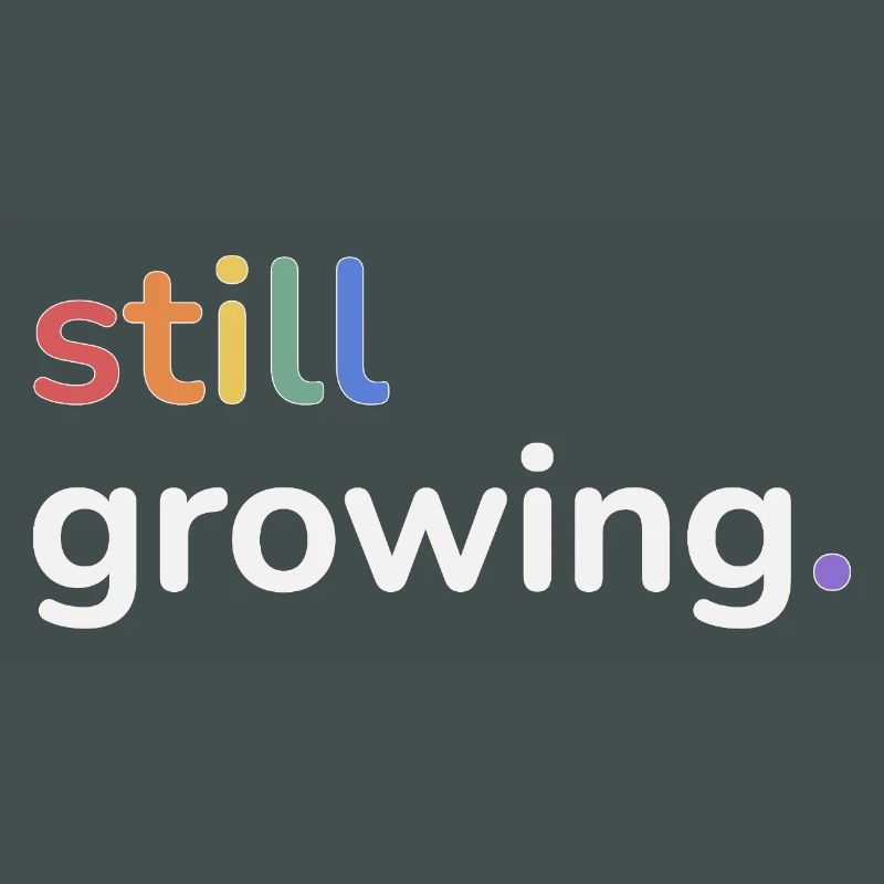 Still Growing Pride Regenbogen minimalistisch