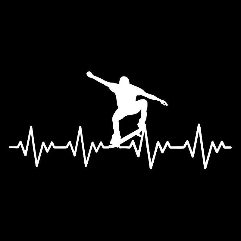 Skateboarder ECG Heartbeat