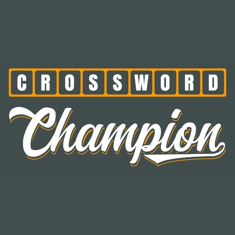 Conception typographique de Champion des mots croisés