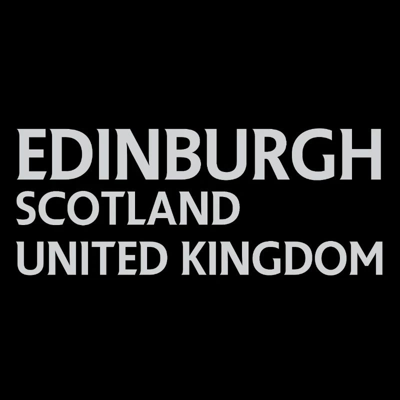 Édimbourg – Écosse Textdesign