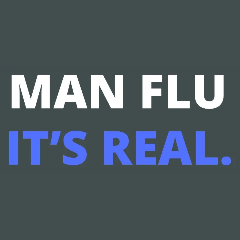 Man Flu It’s Real Illustration
