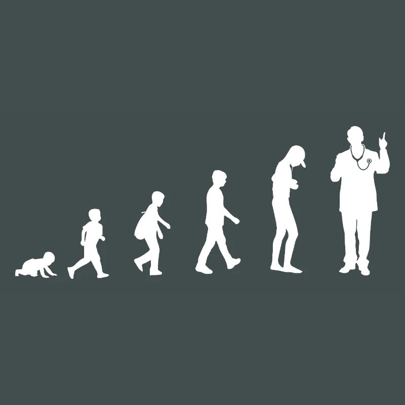 Evolution from baby to doctor