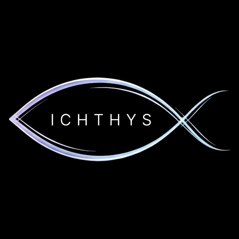 Ichthys - Motif poisson aux lignes élégantes