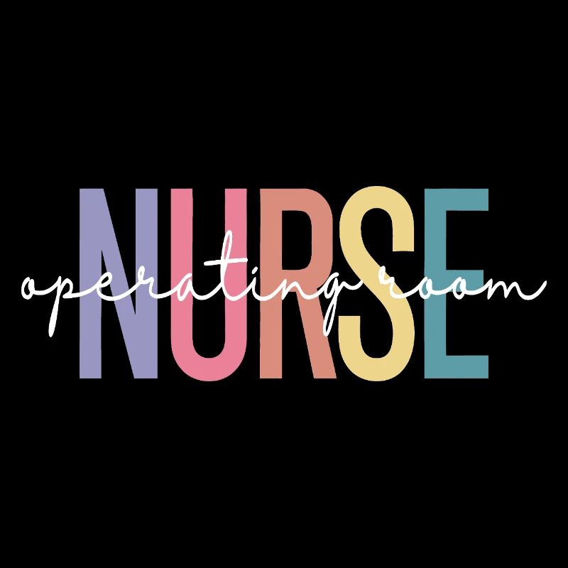 Conception des lettres en dégradé OR Nurse
